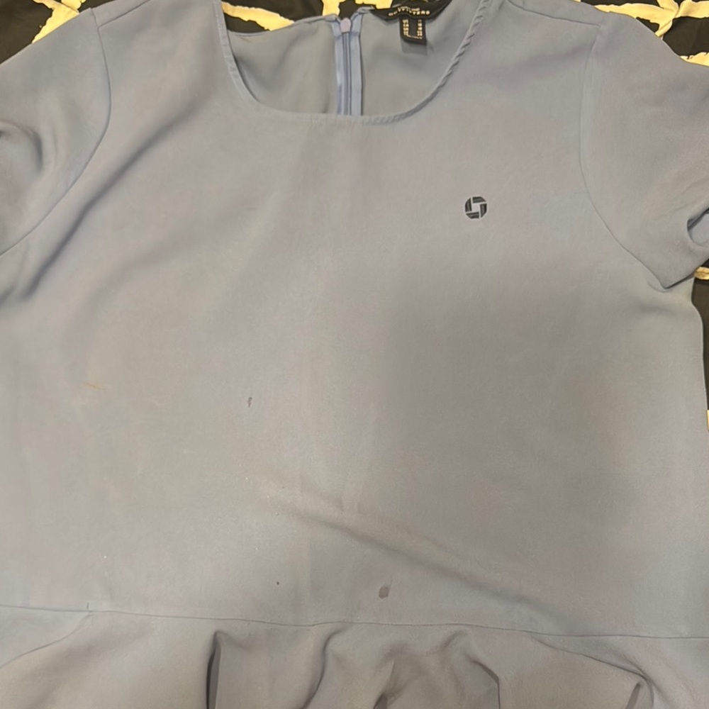 Chase Bank Lands' End Women's Blue Blouse